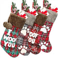 20 Inch Buffalo Plaid Pet Dog Stocking X8474