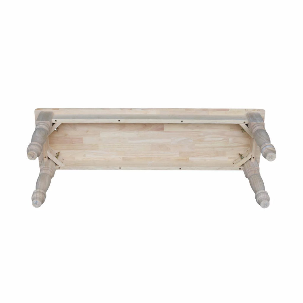 Unfinished Farmhouse Bench N681