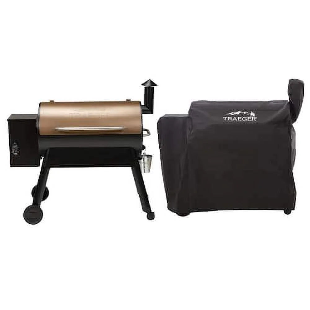 Bronze Pellet Grill with Cover O214178