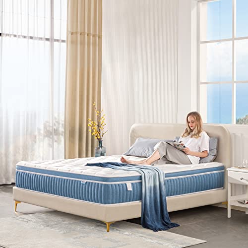 Queen 12 Inch Hybrid Gel Memory Foam Mattress F224
