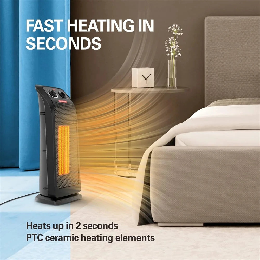 1500W Ceramic Electric Tower Heater O169559