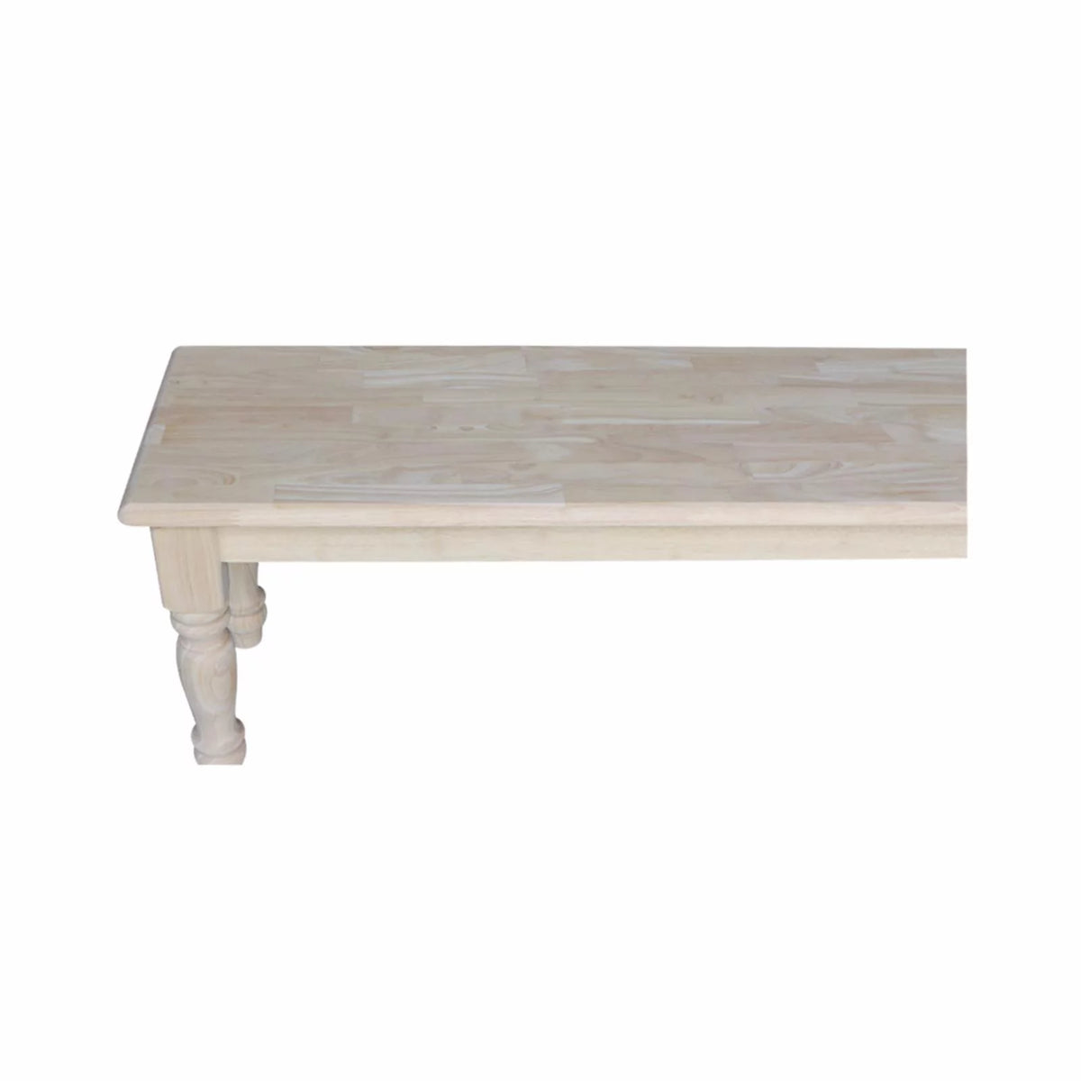Unfinished Farmhouse Bench N681