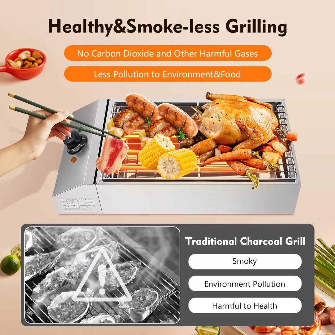 Portable Electric Stainless Steel Grill T481