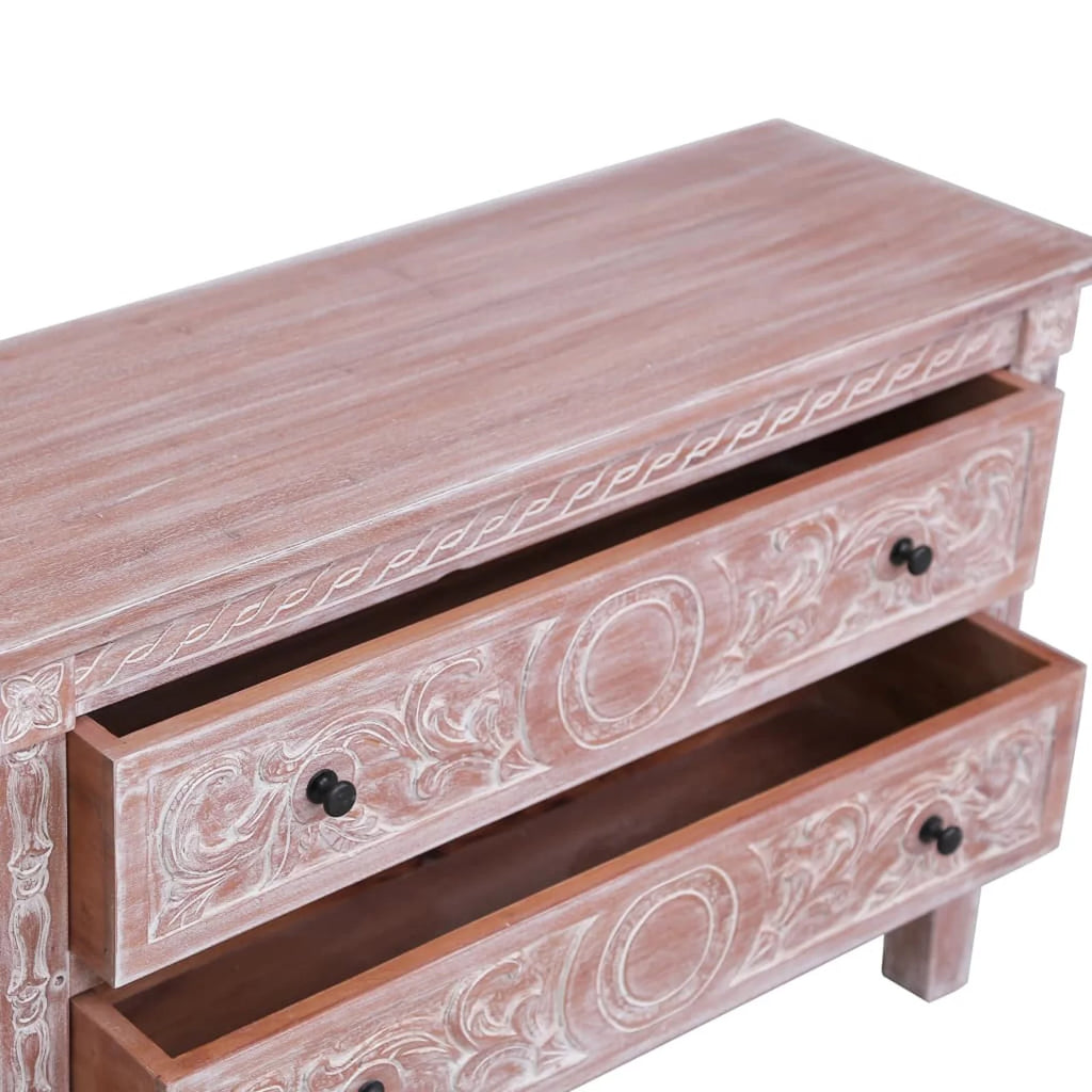 Solid Mahogany Wood Sideboard with 2 Drawers A9216