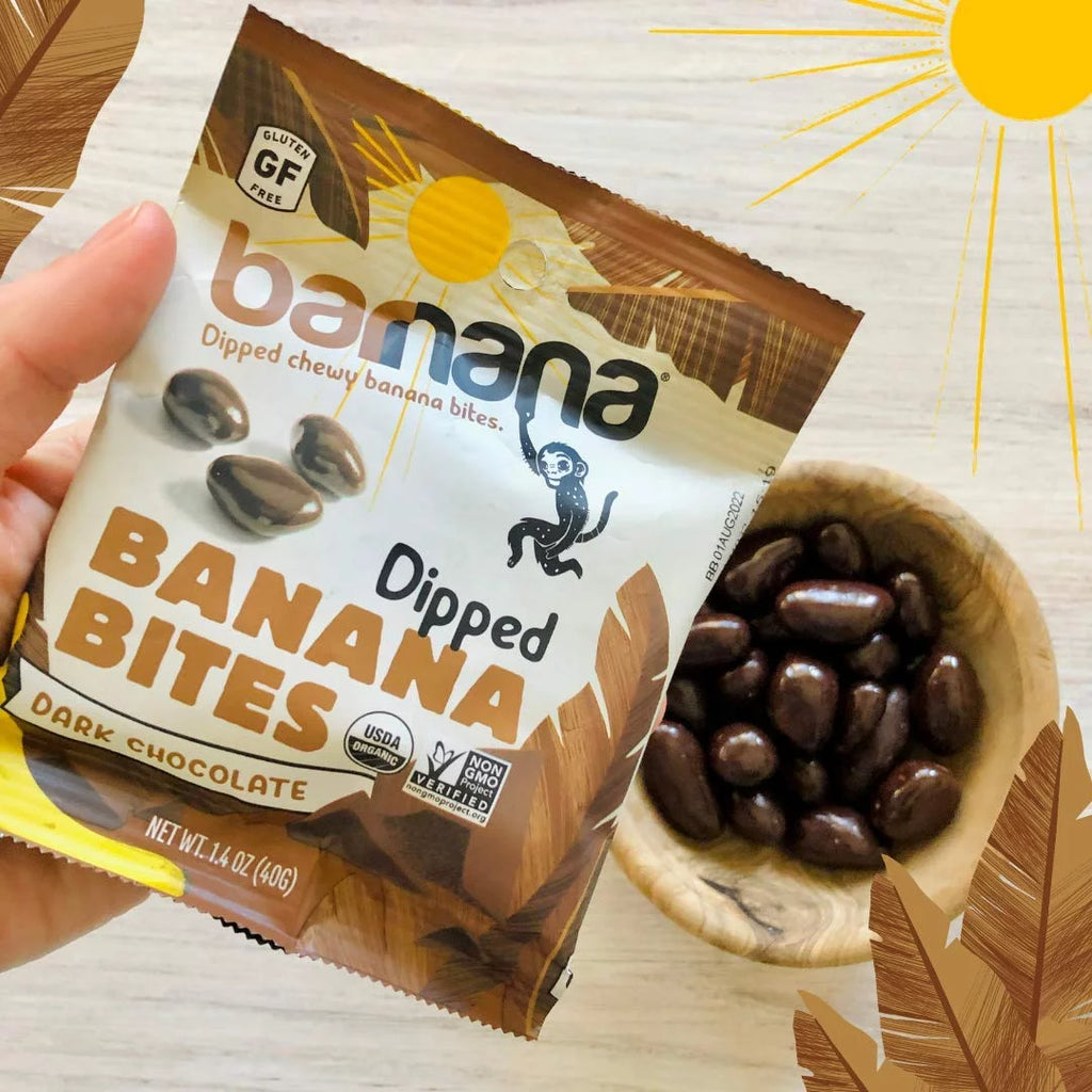 Organic Dark Chocolate Banana Bites 1.4 oz Pack of 12 W948424