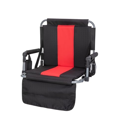 Folding Stadium Seat with Cup Holder and Cushion K40691