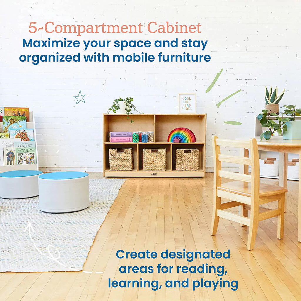 5-Compartment Mobile Storage Cabinet N320