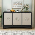 Solid Wood 4 Doors Sideboard Cabinet E5487