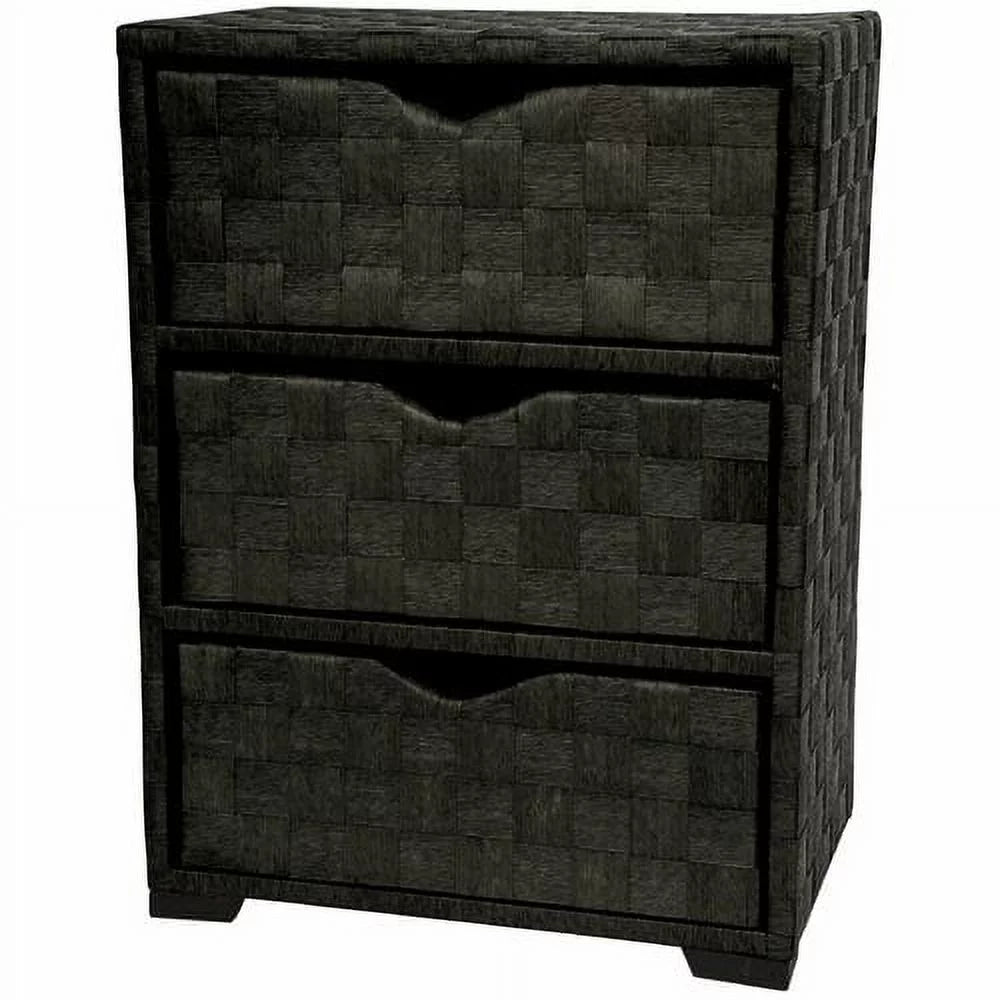 Natural Fiber 3 Drawer Chest of Drawers Y563