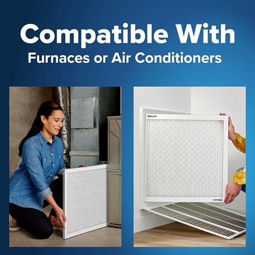 16x25x1 Pleated Electrostatic Air Filter, MERV 5, 6-Pack H3624