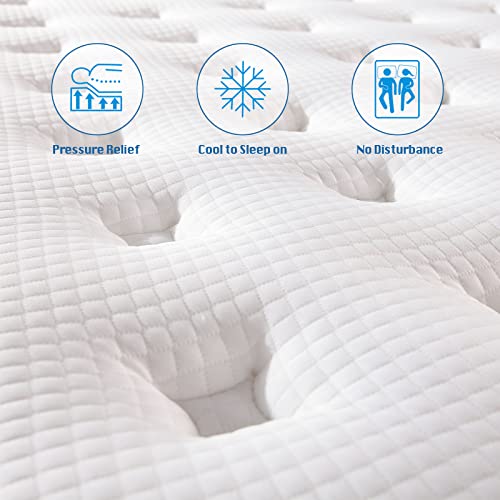Queen 12 Inch Hybrid Gel Memory Foam Mattress F224