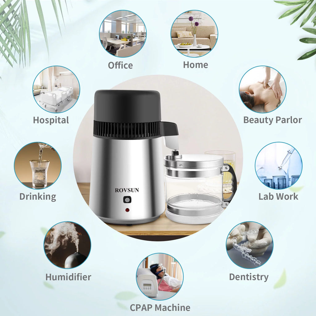 4L Stainless Steel Countertop Water Distiller E5706