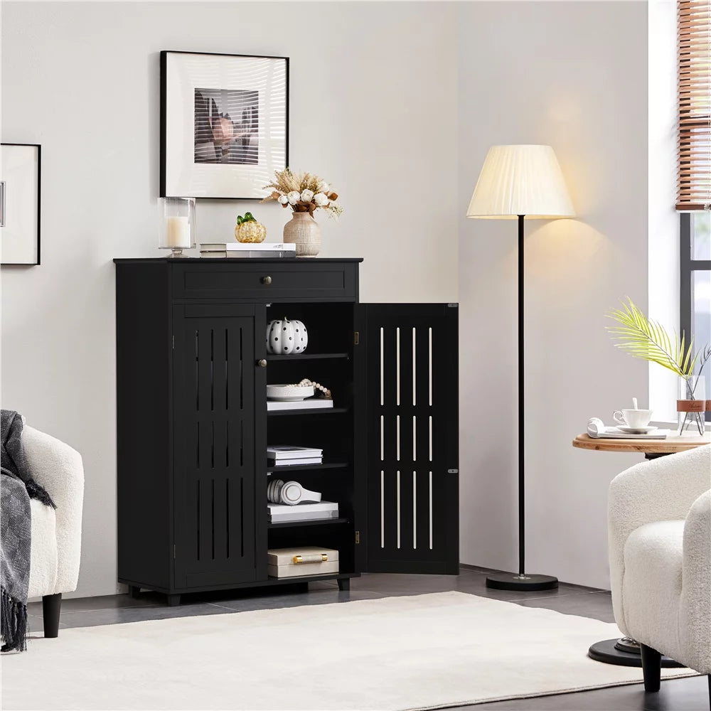 5-Tier Black Shoe Storage Cabinet A796