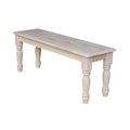 Unfinished Farmhouse Bench N681