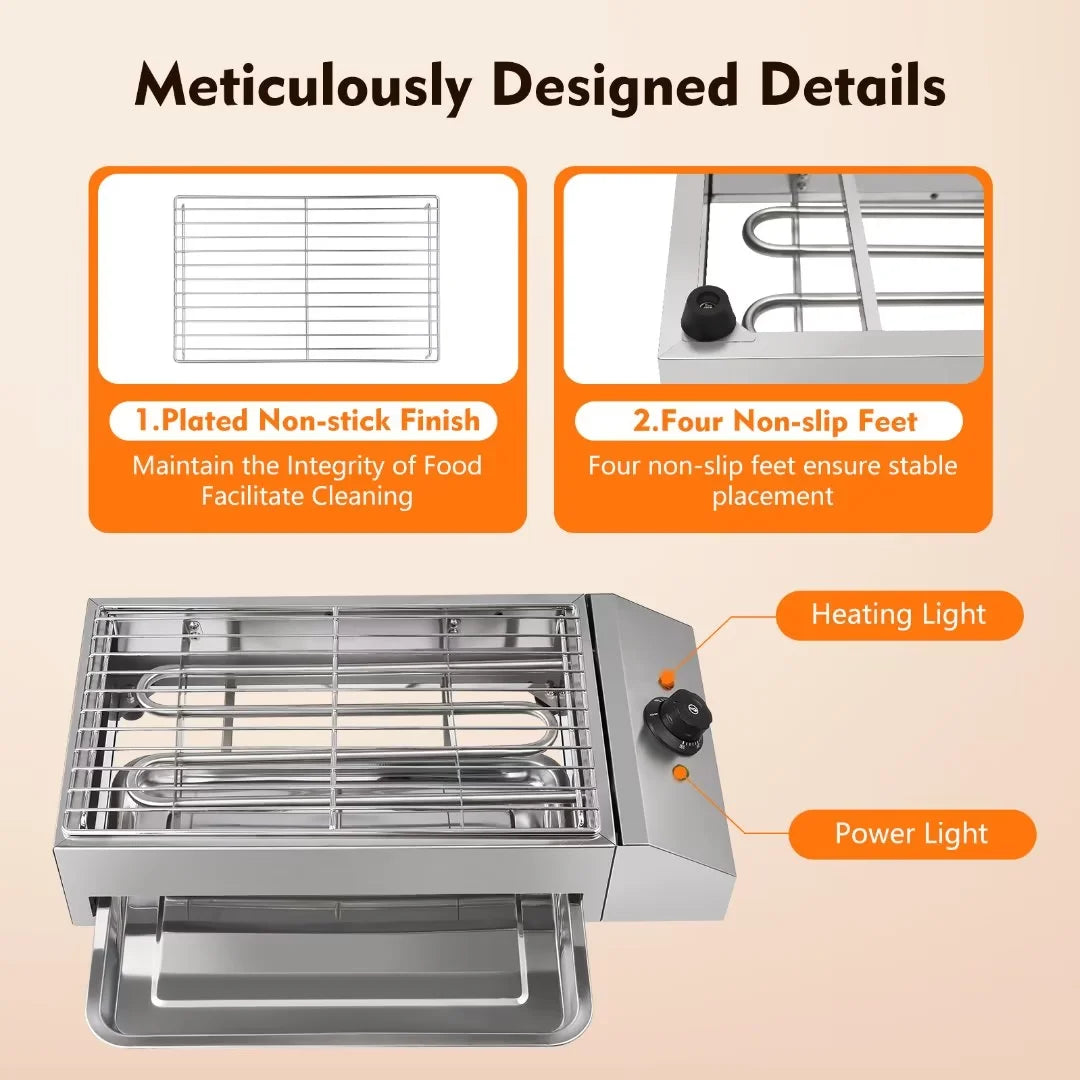 Portable Electric Stainless Steel Grill T481