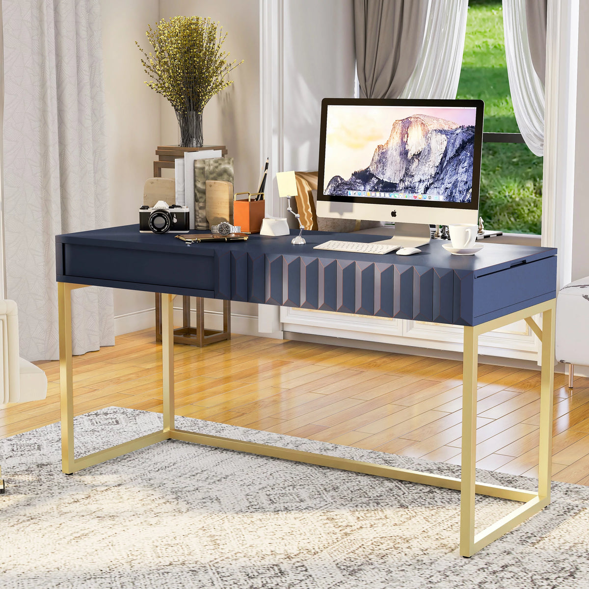 57-inch Metal Lift-top Standing Desk A89575