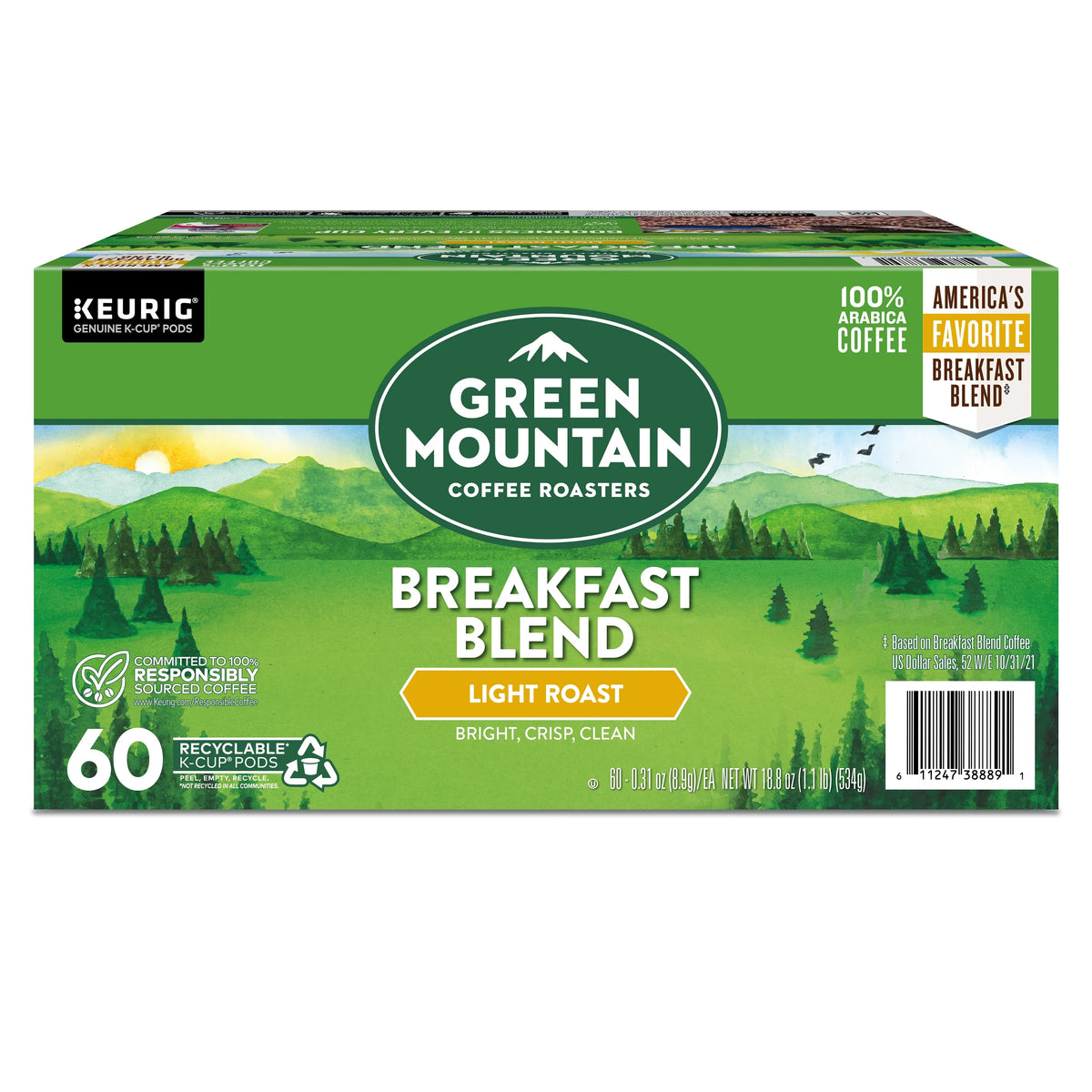 Light Roast Coffee K-Cup Pods 60 Count H582