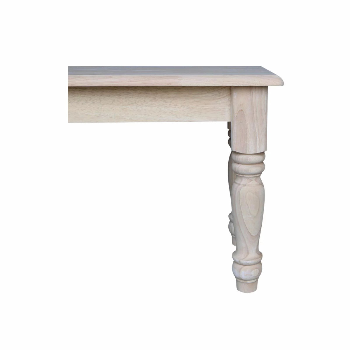Unfinished Farmhouse Bench N681
