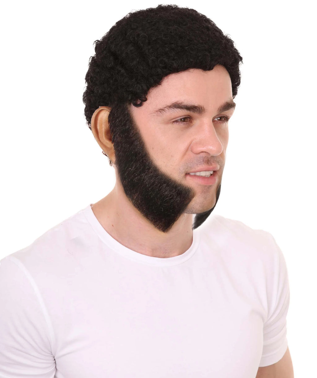 Black Synthetic Fiber Facial Hair H197