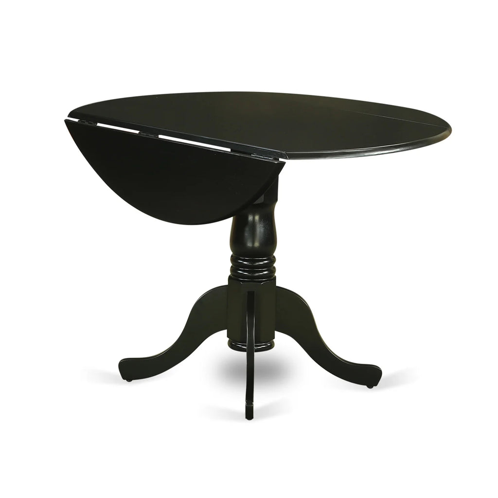 5 Piece Wood Dining Set with Leather Seat M740