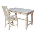 Solid Wood Desk with 2 Drawers and Chair H919