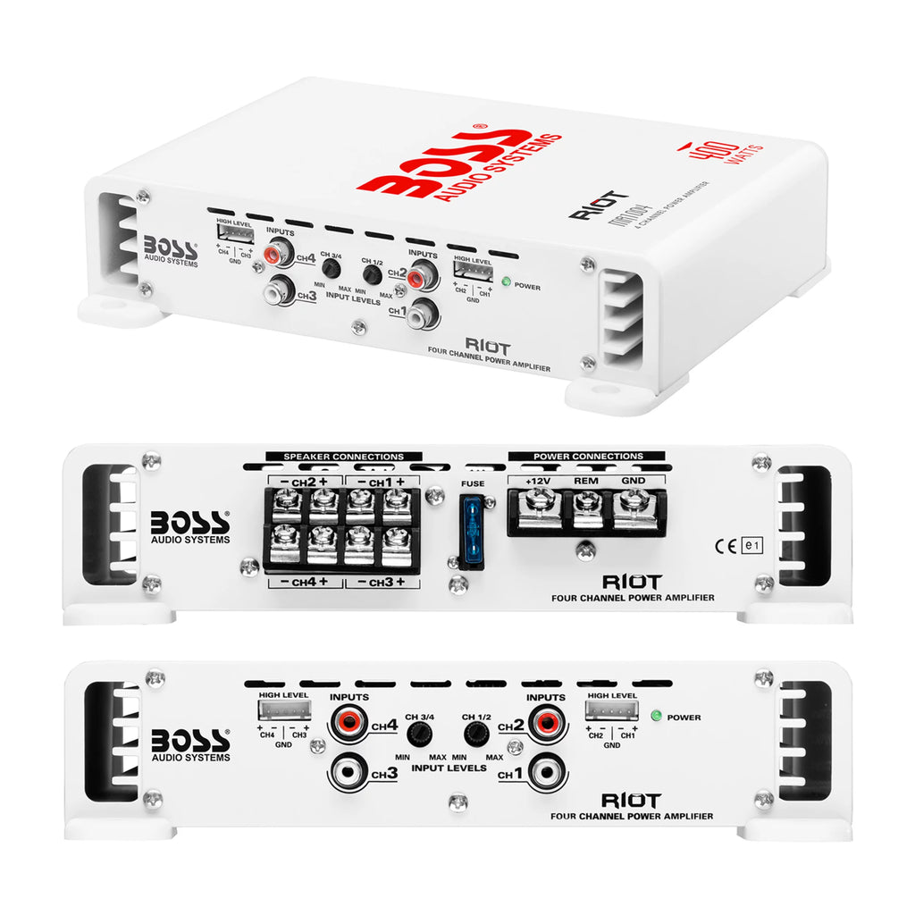 4 Channel 400 Watt Marine Amplifier O460