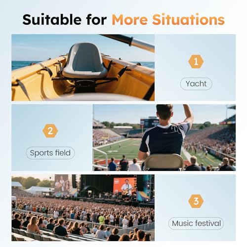 Folding Stadium Seat with Cup Holder and Cushion K40691