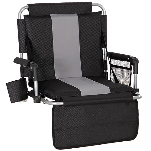 Folding Stadium Seat with Cup Holder and Cushion K40691