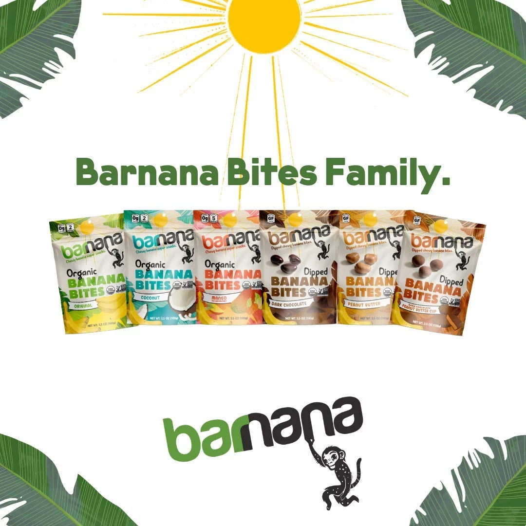 Organic Dark Chocolate Banana Bites 1.4 oz Pack of 12 W948424