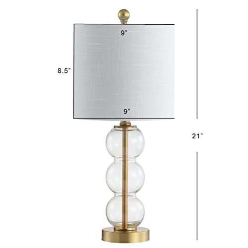 21" Glass Metal LED Table Lamp O582