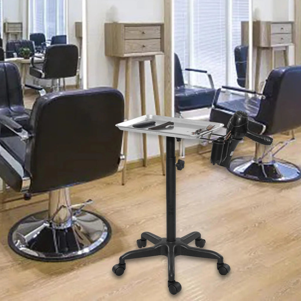 Salon Trolley with Wheels and Hairdryer Stand W555