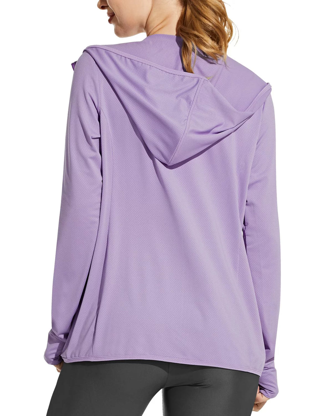 Long Sleeve SPF UPF 50+ Hoodie Jackets Purple K2009