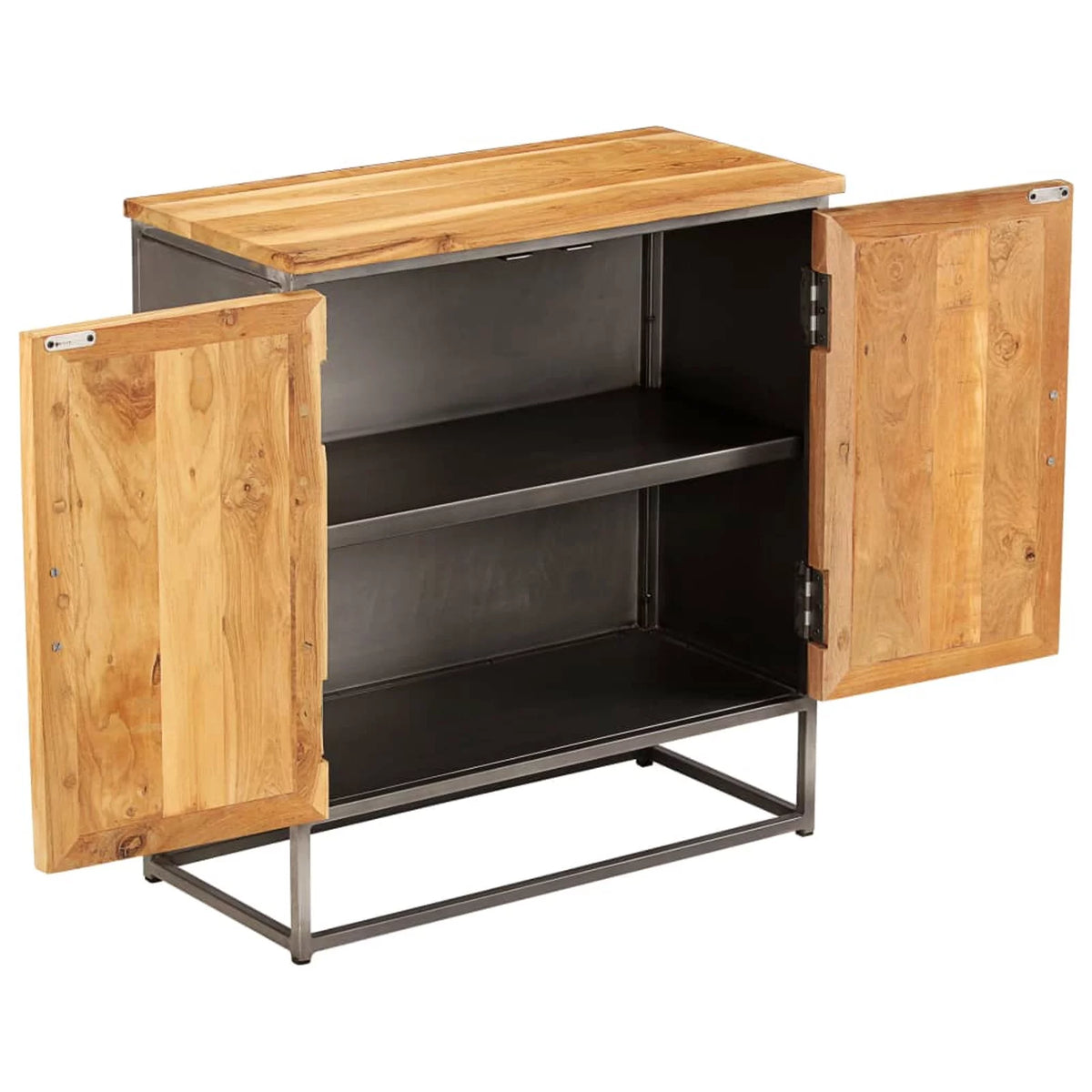 Recycled Teak Wood Sideboard with 2 Doors D572197
