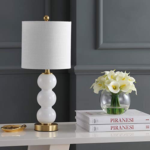 21" Glass Metal LED Table Lamp O582