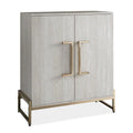 Faux Marble and Gold Metal Base Wine Cabinet T7003
