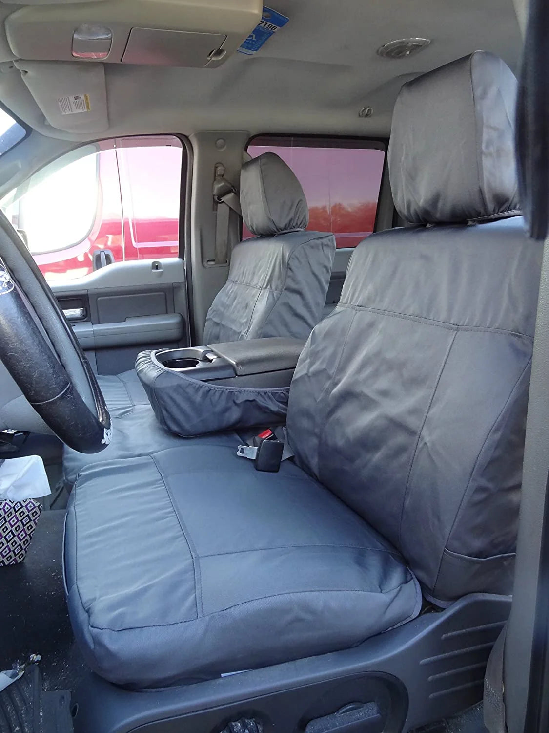2004-2008 Ford F150 Super Crew Front 40/20/40 Split Seat with Adjustable Headrests in Gray V73410