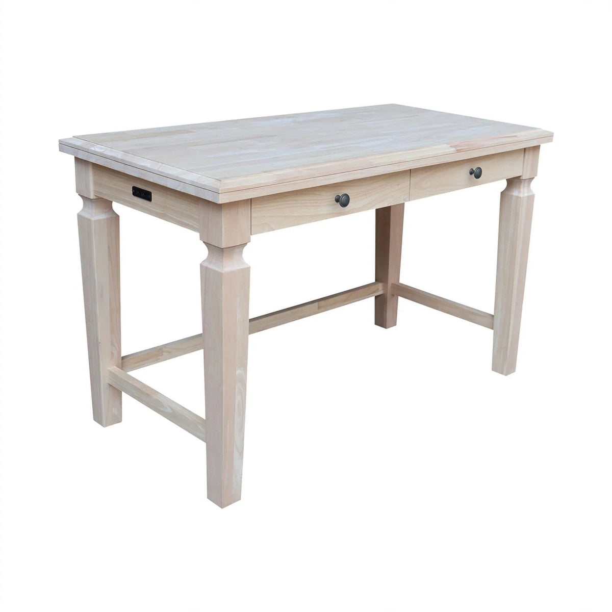 Solid Wood Desk with 2 Drawers and Chair H919