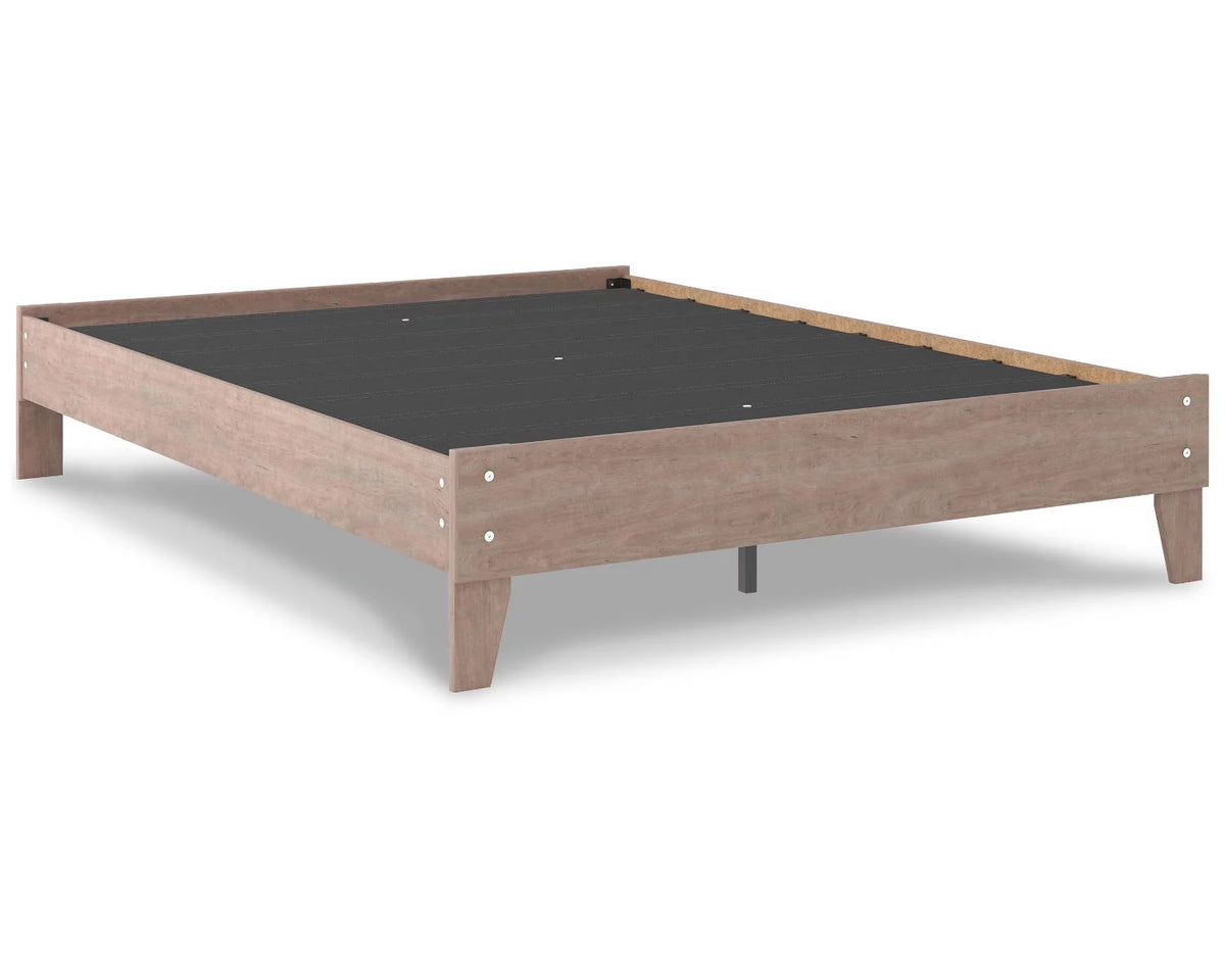 Queen Platform Bed Gray B5231