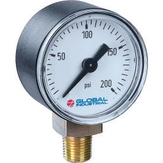 2-1/2" Pressure Gauge, 400 PSI, 1/4" NPT LM, Plastic X58092