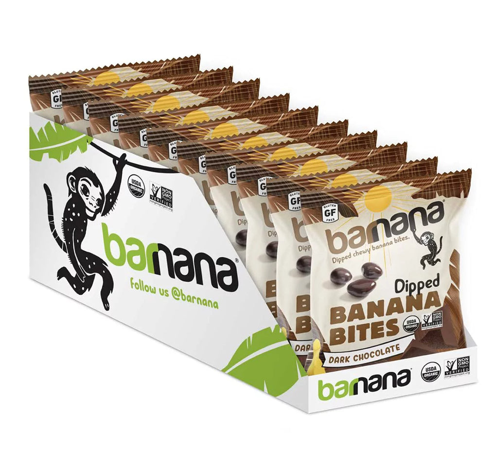 Organic Dark Chocolate Banana Bites 1.4 oz Pack of 12 W948424