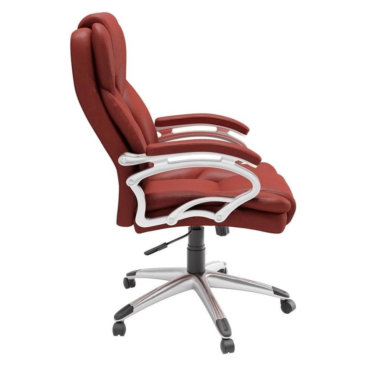 Brick Red Faux Leather Executive Office Chair Z744