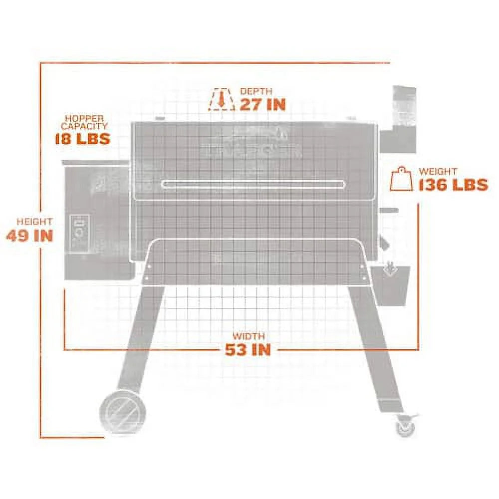 Bronze Pellet Grill with Cover O214178