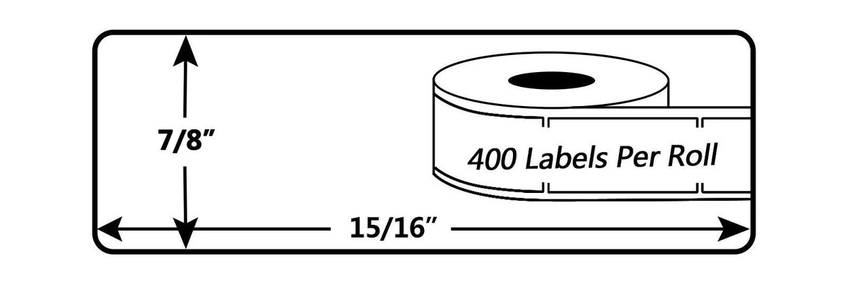5 Roll Price Tag Labels for LabelWriter Printer W195