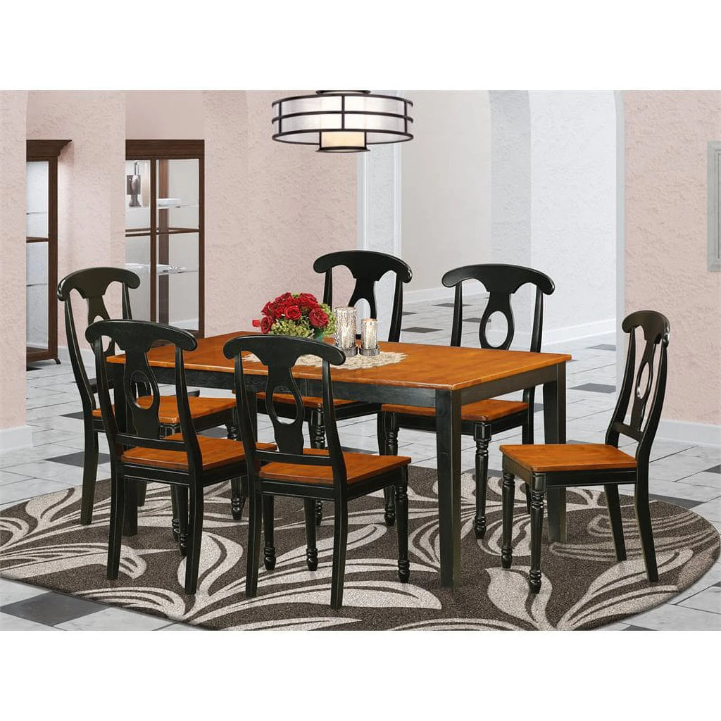7-piece Wood Dining Table and Chairs V25333