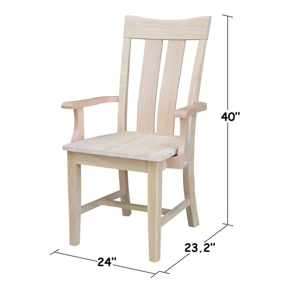Solid Wood Desk with 2 Drawers and Chair H919