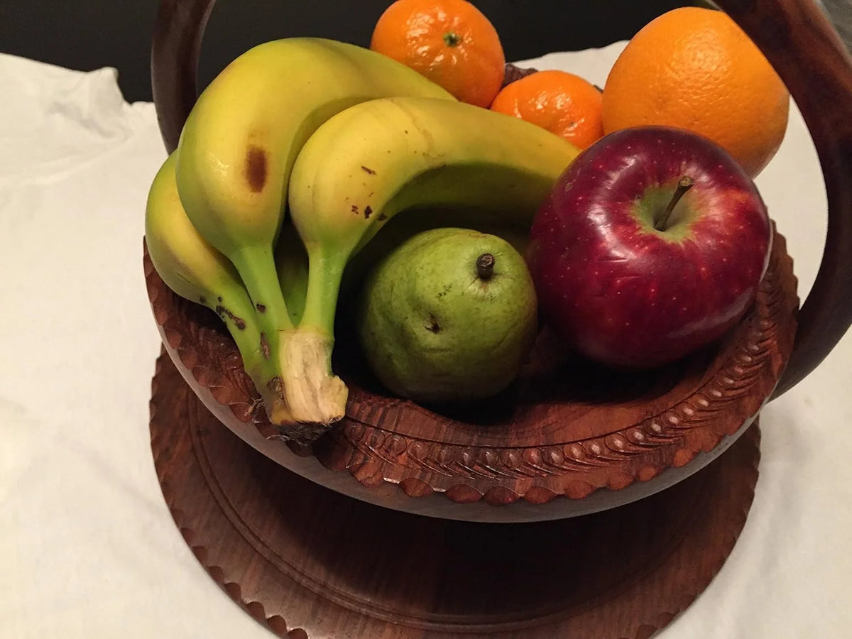 Wooden Collapsible Fruit Basket U9507